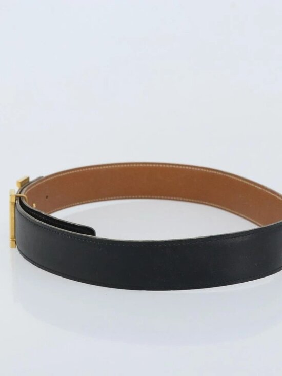 HERMES Constance H belt Belt Leather 31.5\